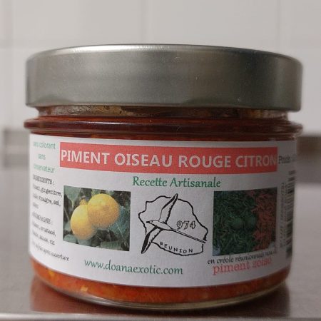 Piment oiseau rouge citron 200g Net