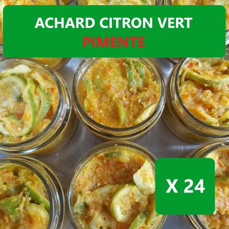 Achards citron vert pimenté 200g X 24