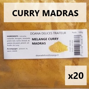 Curry de Madras 100g X 20