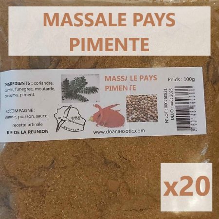 Massalé pays pimenté 100g X 20