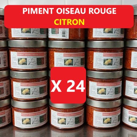Piment oiseau rouge citron 200g X 24